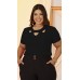 034014- Blusa Ramany Canelada com Trança